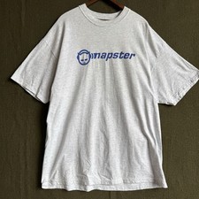 Vintage Y2K Napster .com Logo Internet Music Sharing Music Sharing T-Shirt Sz XL