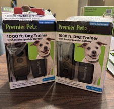 Premier pet 1000 ft. Dog Trainer Collar with Rechargeable Battery Open Box ,Used