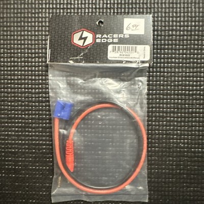 Charge Adapter: EC3 Device to Male 4mm Bullets-300mm Wire  Racers Edge RCE1622