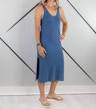 Hyfve Midi Tank Dress Vintage Blue
