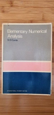  Elementary Numerical Analysis , Written by S.D.Conte