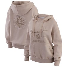 Women's WEAR by Erin Andrews  Tan Connecticut Sun Washed Pullover Crewdie
