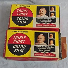 1970s FCA Triple Print 126 Color Film 12 Lot of 2 New Old Stock June/ July 1972