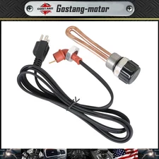 Engine Block Heater Element & Cable Cord For 03-10 F250 F350 F450 F550 6.4/6.4L