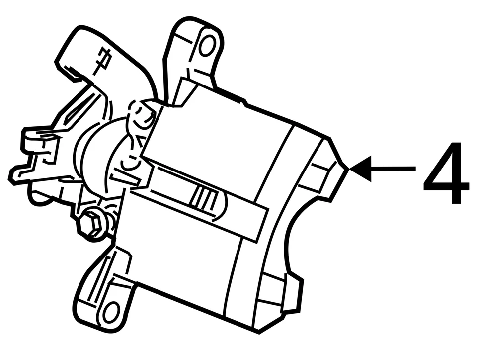 Pinza de freno derecha Saturn Aura 2007-2009 pasajero trasero HP06L Foto 3 de 3