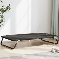 Hundeliege ErhöHtes Hundebett Haustierbett Hundesofa Klappbar Anthrazit Vidaxl
