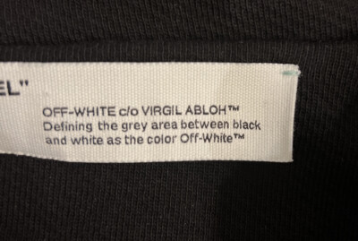 RARE 2013 OFF-WHITE C/O Virgil Abloh Main Label Crop
