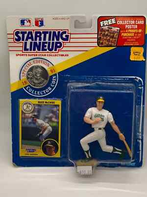Mark McGwire 1991 Starting Lineup SLU Sports Figure Sealed Package Oakland A's