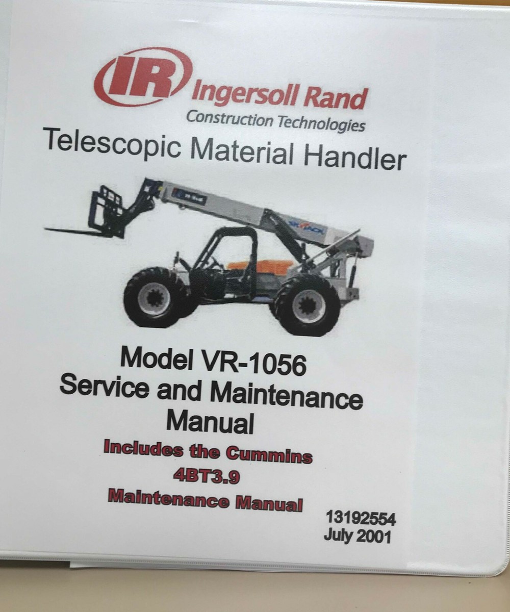 Ingersoll Rand Telehandler VR1056 Service Manual - 13192554