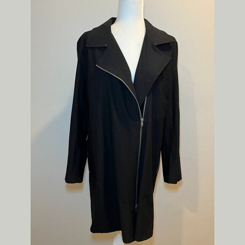 Eileen Fisher Giacca Cappotto Nero Donna Taglia XL - Foto 18 di 24