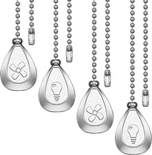 Pull Chains Decorative Extension Chain Pendant for Ceiling Lamp Fan 4 Pack