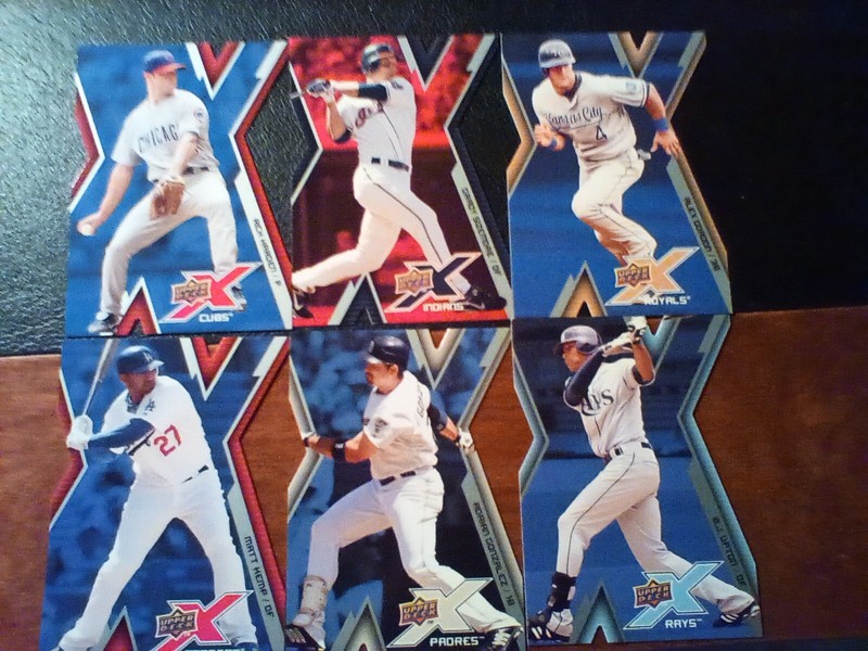 2009 Upper Deck X Die-Cut 6 Card Lot