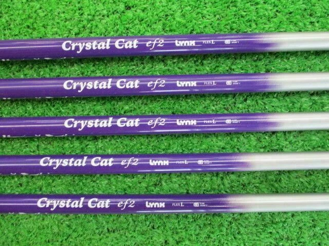 NEW LADIES HYBRID IRONS LYNX GOLF CYRISTAL CAT 5PC L-FLEX IRONS SET GOLF  CLUBS - Image 3 of 4