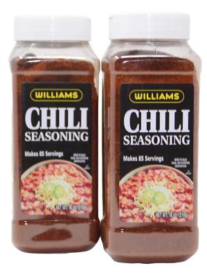 Williams Chili Seasoning Mix 18 Ounce Jar Pack of 2 Makes 170 Servings