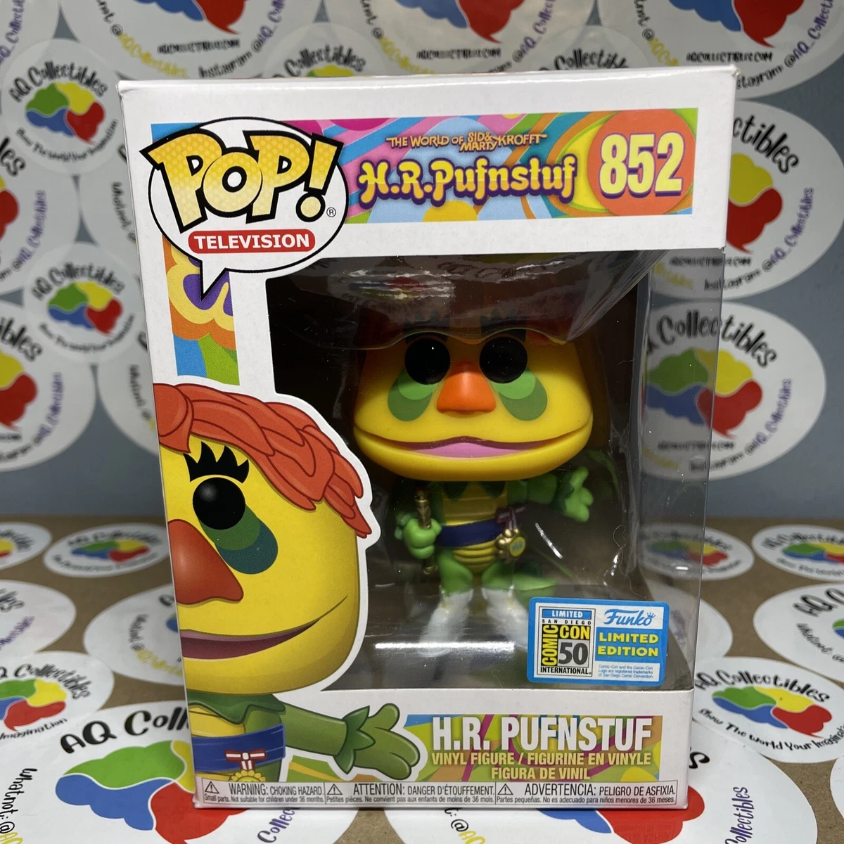 Funko Pop H.R. Pufnstuf Sid Marty Krofft 852 SDCC 2019 Official