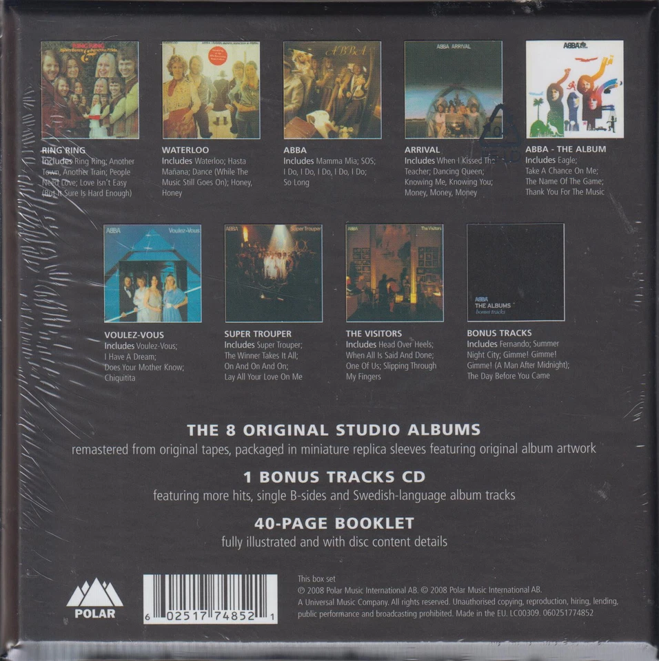 ABBA - The Albums  -  9 CD  (NEU/OVP in Folie) - Bild 2 von 2