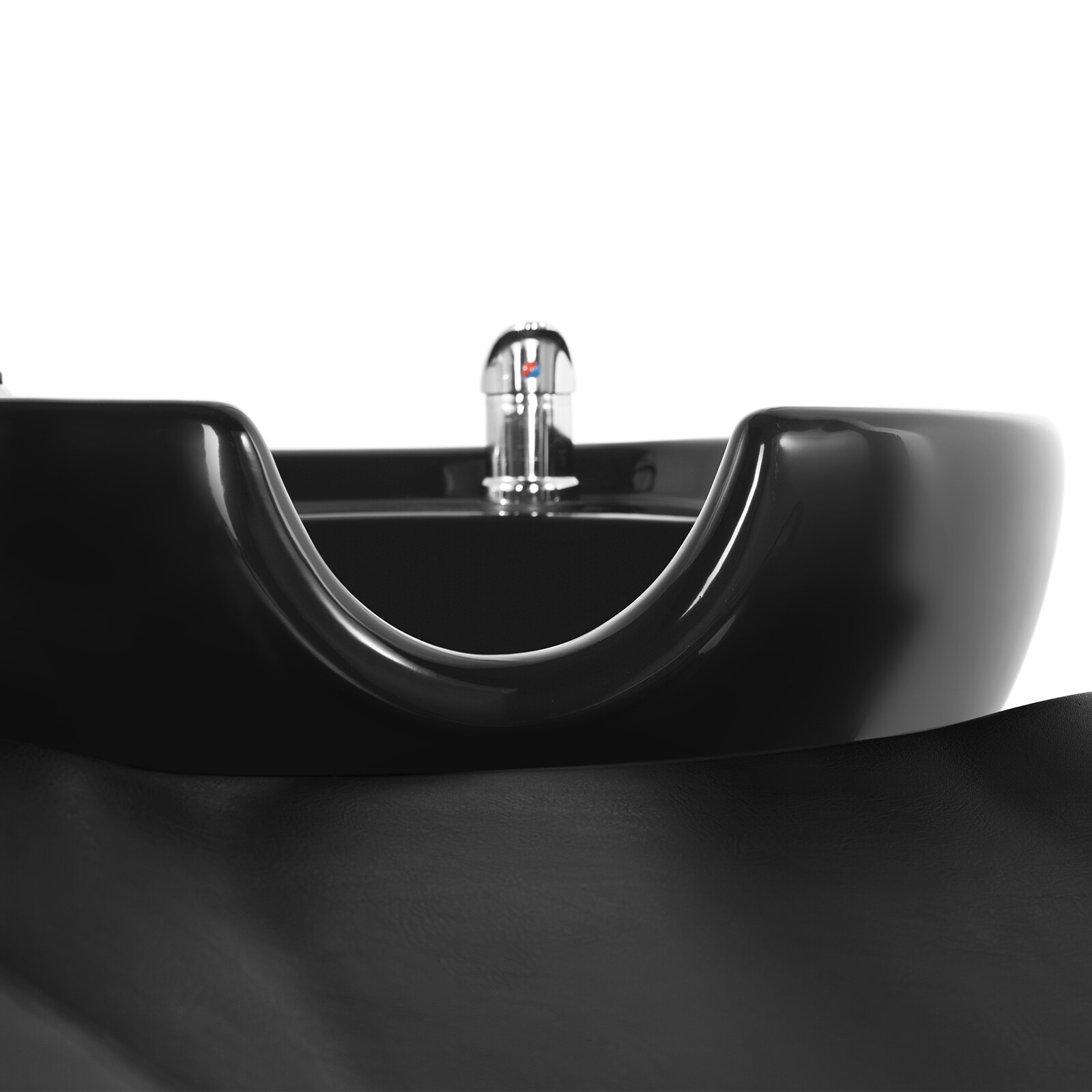 Pro Backwash Unit Ceramic Shampoo Bowl Salon Beauty Stylist Station w/Footrest