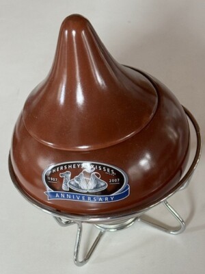 Hershey's Kisses Fondue Set Keramik mit 3 Fonduegabeln sowie Stövchen 1907-2007