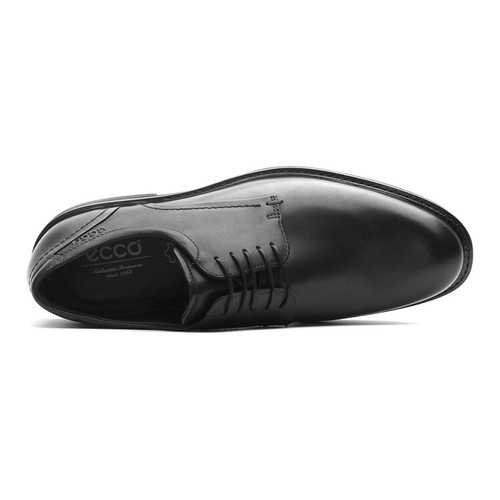 Ecco Men's Biarritz Plain Toe Oxford (630004, Light Wt. Lthr Lined, Black EU45) - Picture 3 of 4