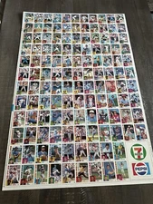 1984 Topps UNCUT Baseball Card Sheet! Hall of Fame Players! CASE FRESH CONDITION