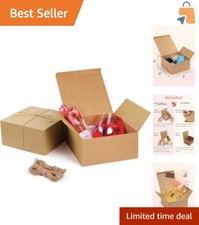 Eco-Friendly 12-Pack 8x8x4 Gift Boxes with Twine - Perfect for Celebrations