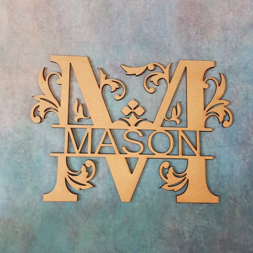 Lettere Monogramma Lettere Legno Nome Personalizzato Insegna Porta Artigianato Targa Matrimonio - Foto 3 di 16