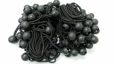  100 NEW 9" Black Ball Bungee Bungie Cord Heavy Duty Canopy Tarp Tie Downs