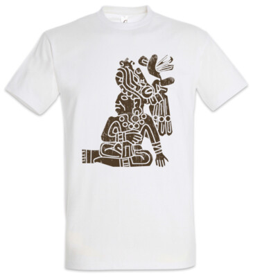 Aztec Man I T-Shirt Aztecs Empire Tattoo American Indians Tribe Sign Men
