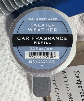 Bath & Body Works Sweater Weather Car Fragrance Refills