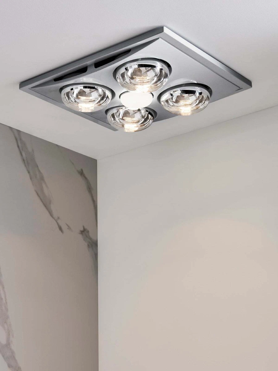 Bathroom ceiling 2024 heater and light
