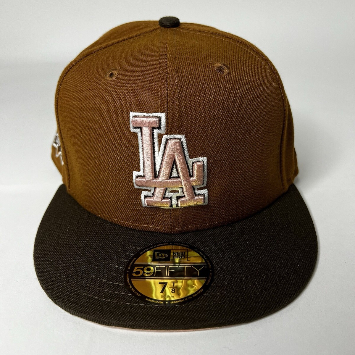 New Era LA Dodgers Just Caps Drop 12 Brown 2 Tone Side Patch