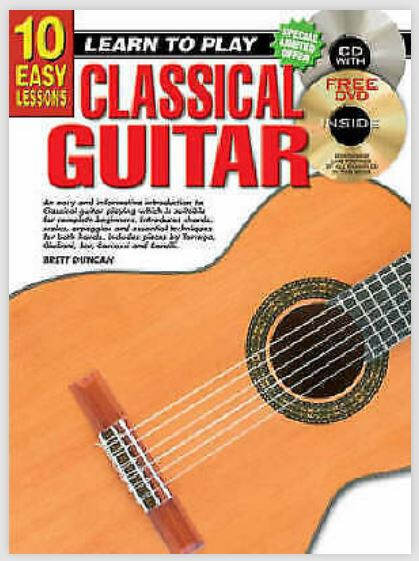 Learn To Play Guitar Classical Guitar Beginner Music Tutor Book & Audio~-;