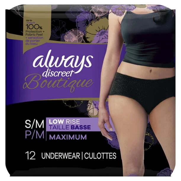 Always Discreet Boutique High & Low Rise Incontinence & Postpartum