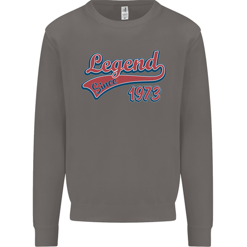 Legend Since 52nd Birthday 1973 Mens Sweatshirt Jumper - Picture 5 of 29