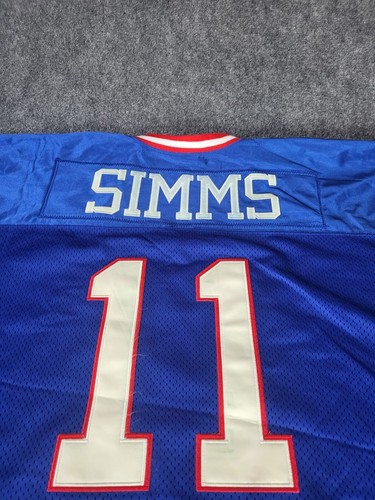 Maglia vintage New York Giants Simms 11 uomo taglia 56 blu ragno 43 abbigliamento sportivo - Foto 10 di 10