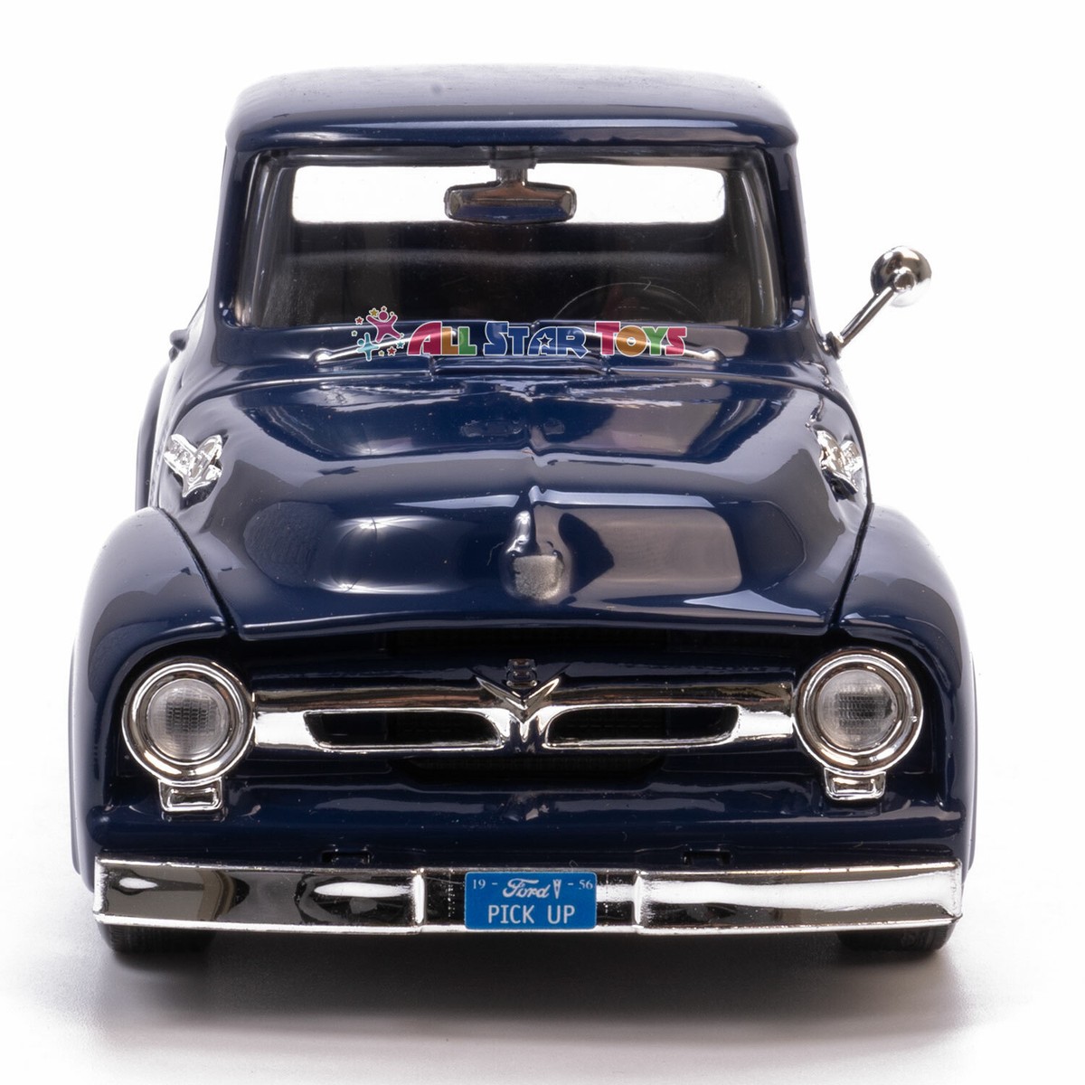 1956 FORD F-100 PICKUP TRUCK BLUE 1/24 DIECAST MODEL CAR BY
