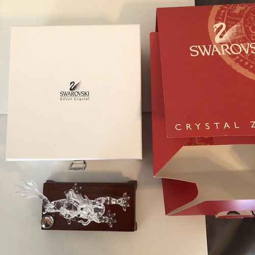 Swarovski Silver Crystal Dragon 7550 NR 000 005 Zodiac MIB W/ COA - Picture 9 of 12
