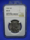 1958 FRANKLIN HALF NGC MS 64