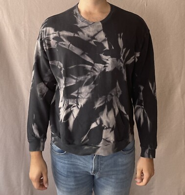 American Apparel Faded Black Size XL Tie Dye Kango Pocket