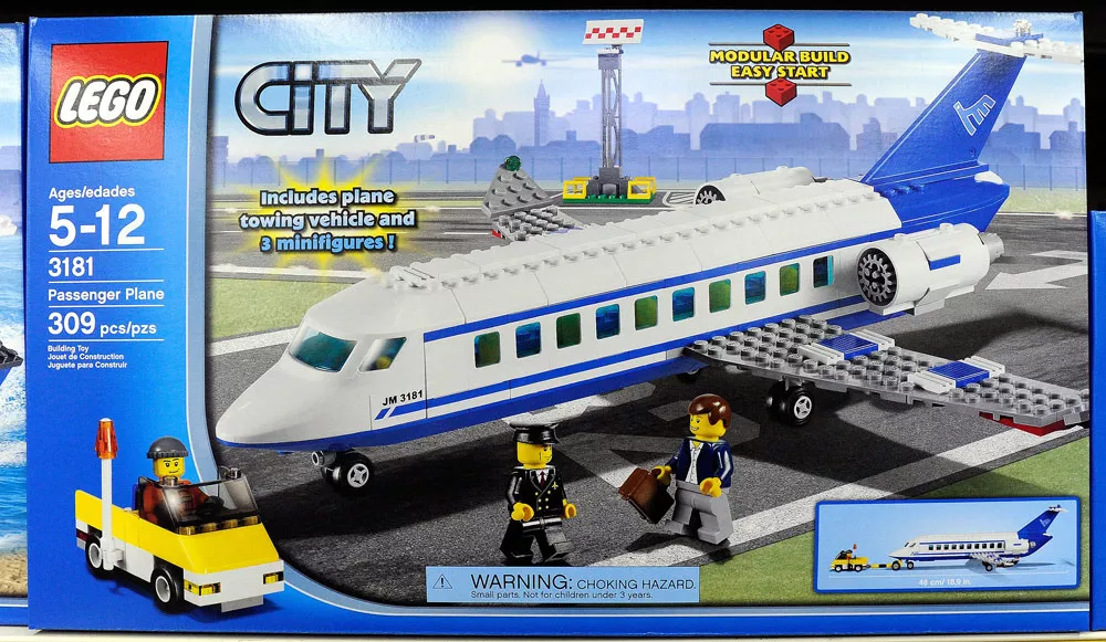 Lego 3181 Avion Passenger Plane - lego