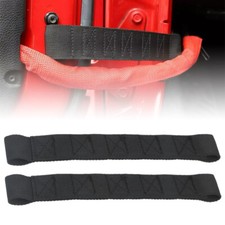 2x Correa de retención limitadora de puerta negra firme para Jeep Wrangler CJ YJ TJ JK e ilimitada