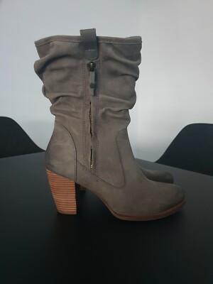 UGG 1010192 W Dayton Schuhe Stiefelette mit Absatz Boots Grau Leder