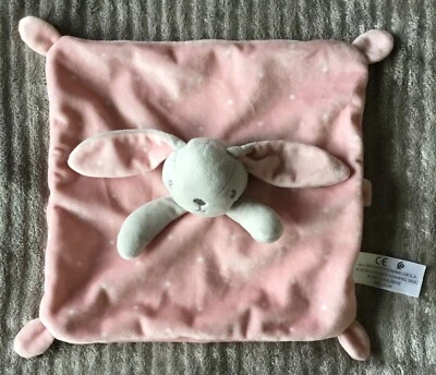 Doudou Lapin gris rose étoiles blanches attache tétine Simba Toys - Photo 1/2
