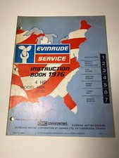 Evinrude 4HP Service Instruction Book Manual Model 4606 / 4636 OMC 4 HP