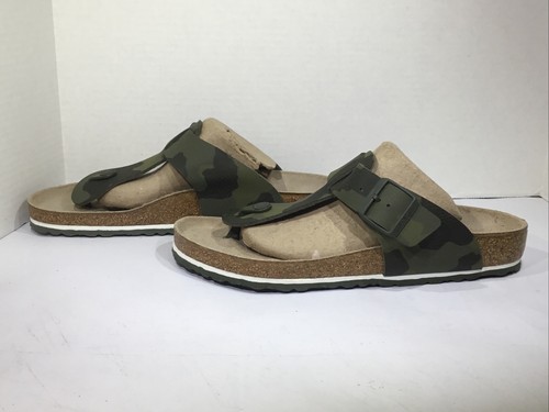 Birkenstock Men’s Size 9 EU 42 Gizeh Been Camo Birko-Flor Flip Flops Y23-1587 - Picture 5 of 10