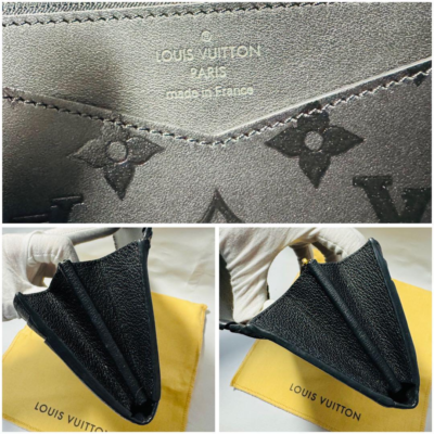 nomame・Louis Vuitton ブラック ケース Authentic LOUIS VUITTON M62059 Very Long Wallet Monogram Black