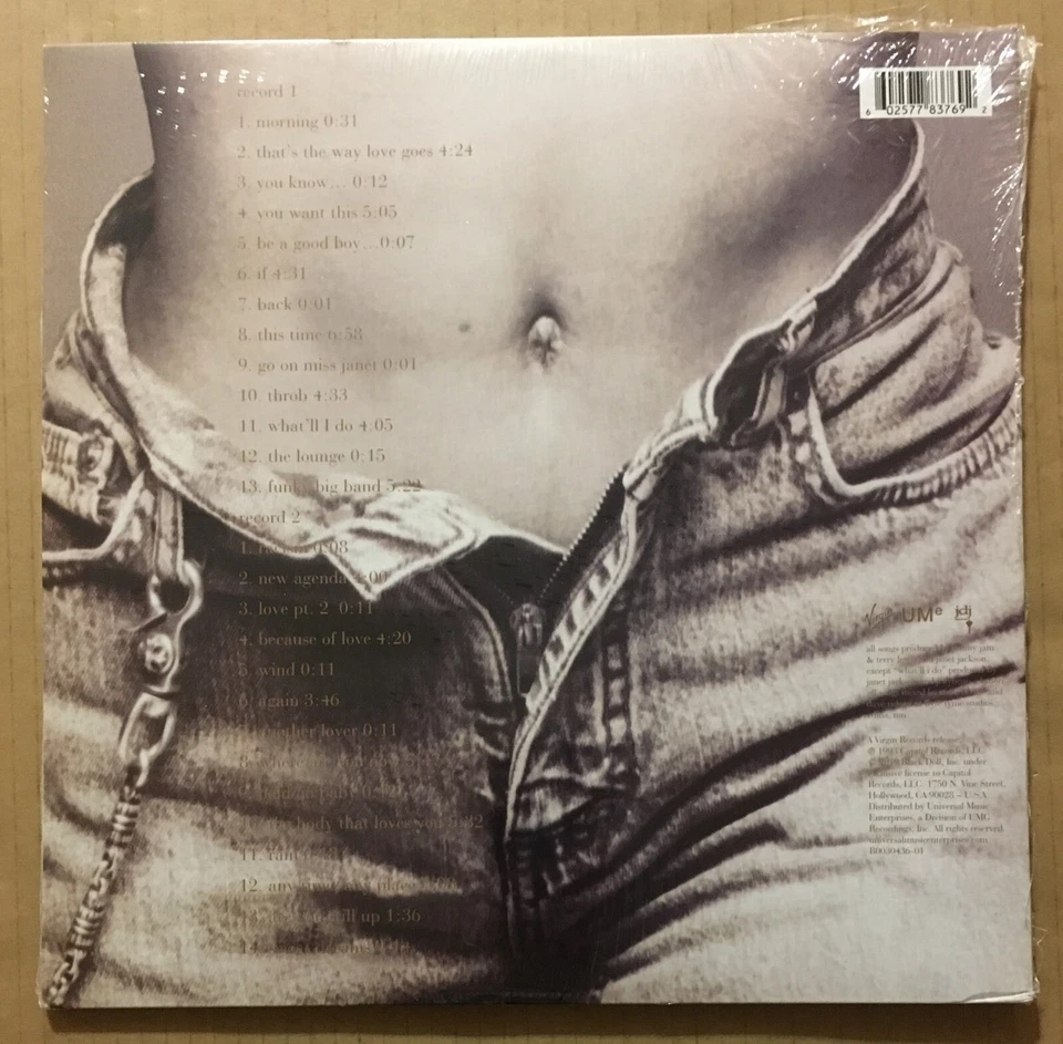 JANET JACKSON Self titled LIMITED w/ BONUS TRK GATEFOLD Vinyl 2 LP SEALED 2019 - Image 2 of 2