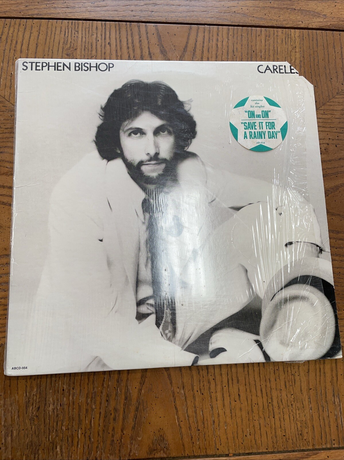 Stephen Bishop Careless Vinyl LP ABC 1976 Pop Rock On And On Rare Hype Sticker!