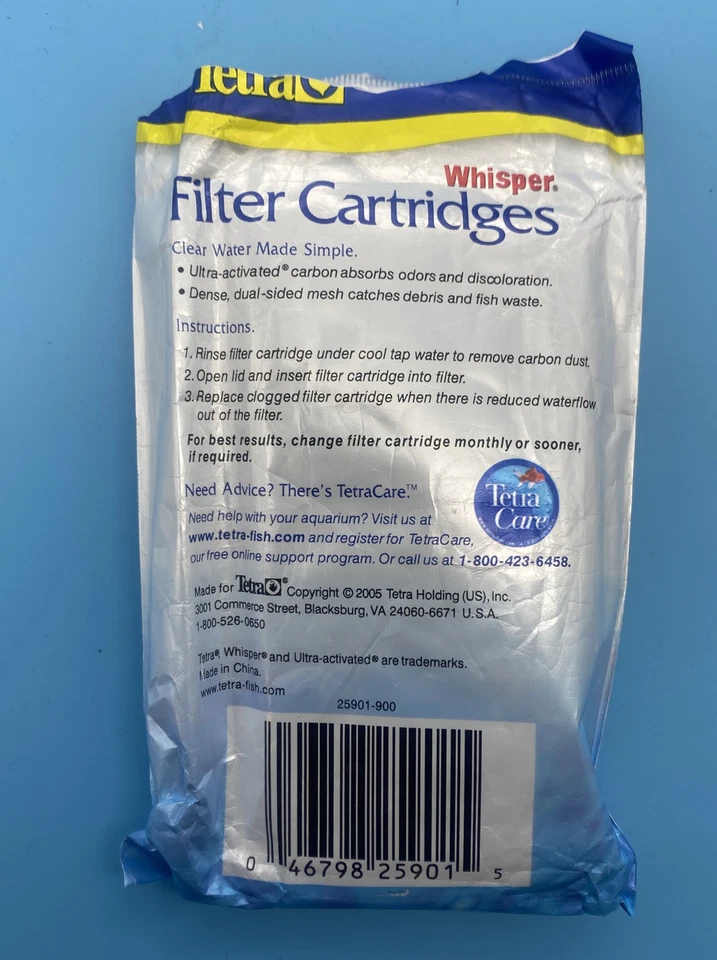 Cartuchos de filtro de carbono de substituição Tetra Whisper pequenos 1 contagem caixa aberta 1 esquerda - Imagem 3 de 4