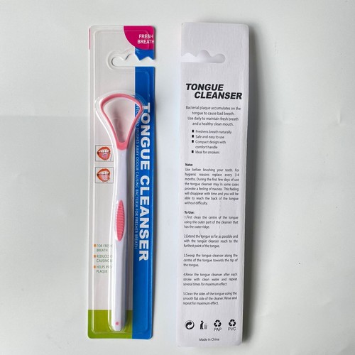 10 Tongue Scraper Cleaner Adults Kids Oral Hygiene Scrapers Bad Breath Cure Tool - Picture 4 of 6